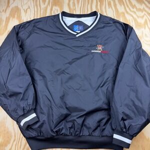 Albuquerque Isotopes Men Black V-Neck Nylon Windshirt Large